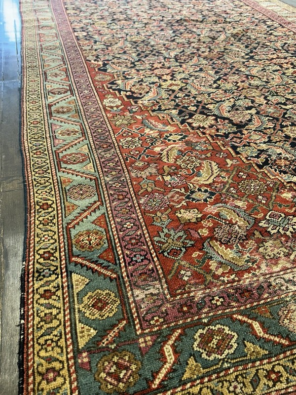 Impossibly Fine Antique Malayer Rug Circa 1900 All Vegetable Dyes 5’5 X 16 gallery