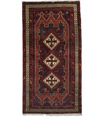 Handmade Vintage Oriental Rug 3X6 ft Wool Tribal Design Area Carpet Home Decor