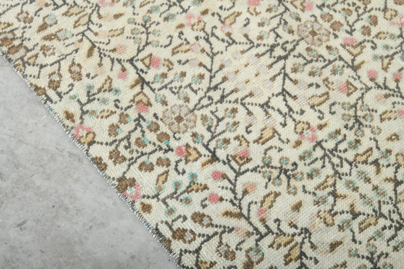 Turkish Rug Runner Hand-Knotted Carpet Vintage Runner Oushak Rug 2x10 ft,1205 gallery