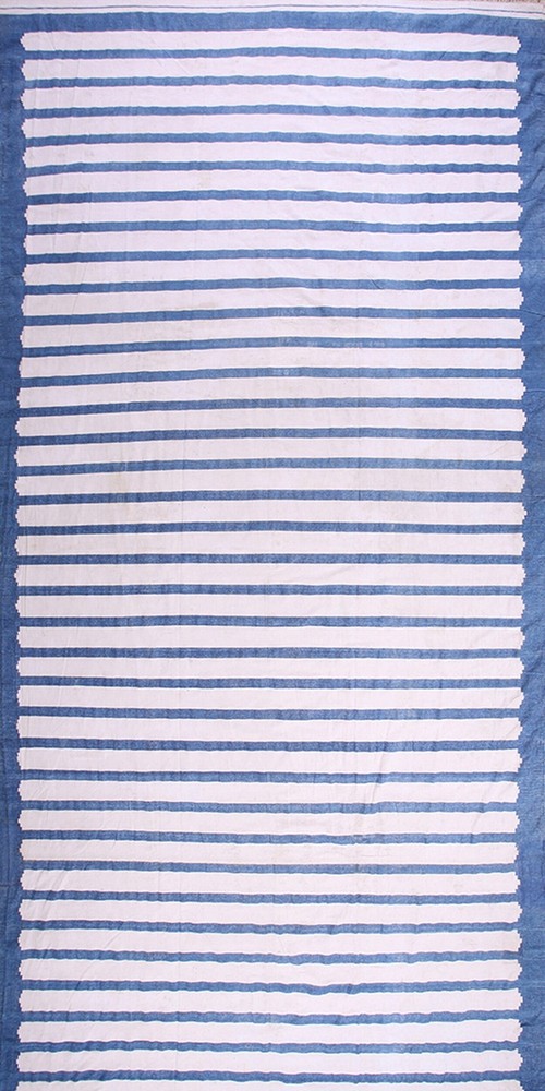11X22 Vintage Indian Dhurries Beige Wool Area Rug 1930