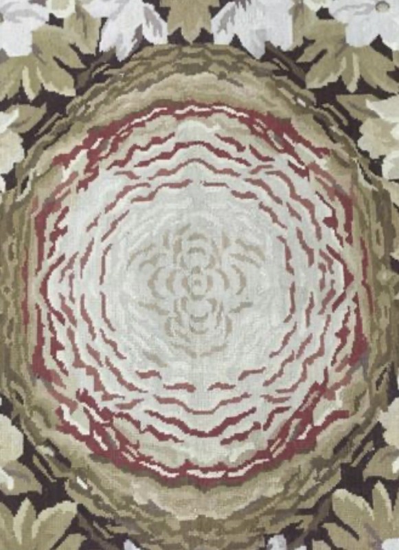 13x 18 Ft Large Aubusson Needle Point Wool Hand Crafted Area Rug Rare Black . gallery