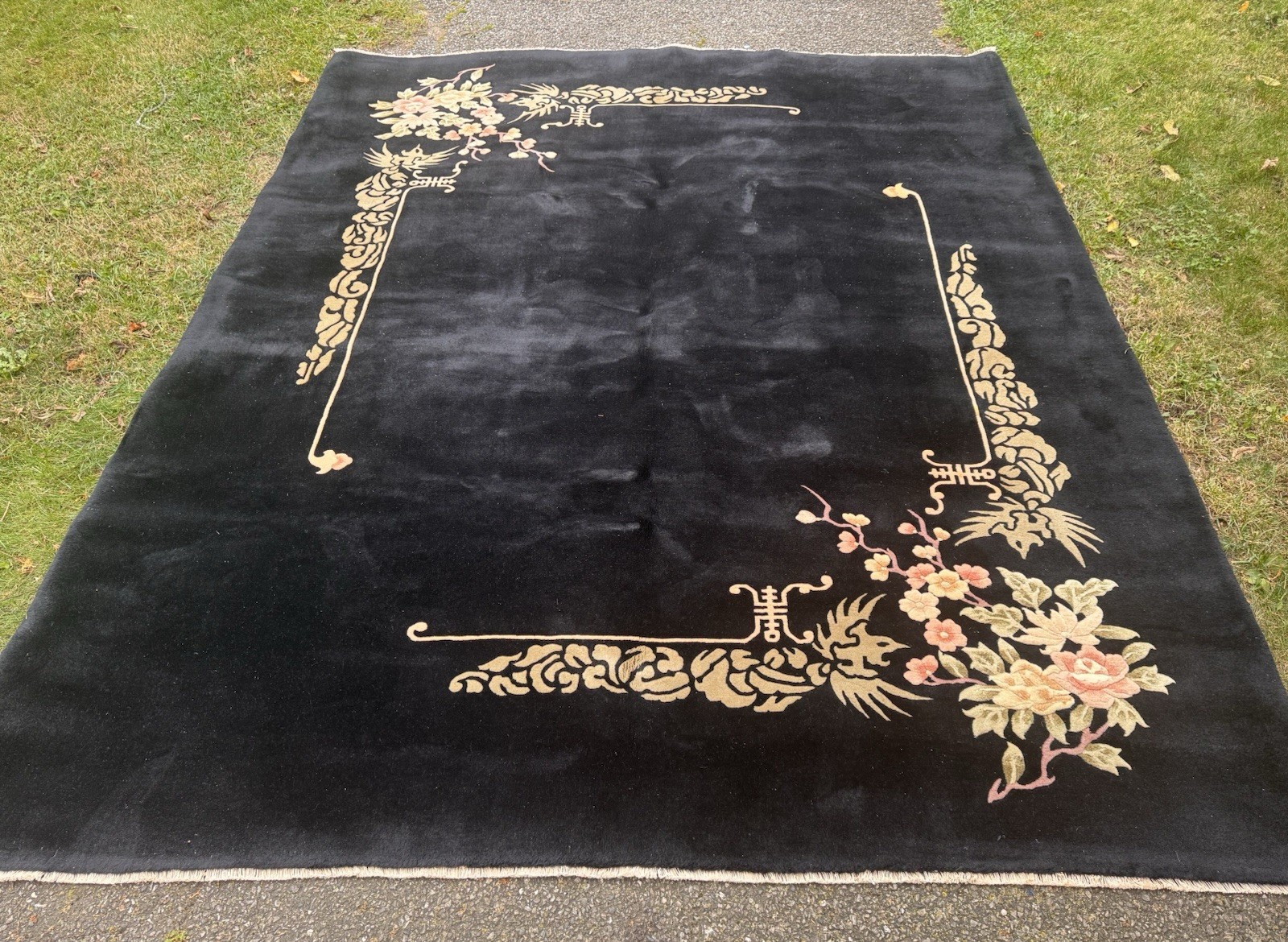 ART DECO WALTER NICHOLS CHINESE ANTIQUE STYLE RUG 4X6 Ft gallery