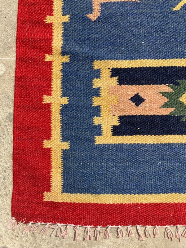 Vintage Traditional Handmade Beautiful Gabbeh Kilim Floor Rug Carpet 129x68 cm gallery