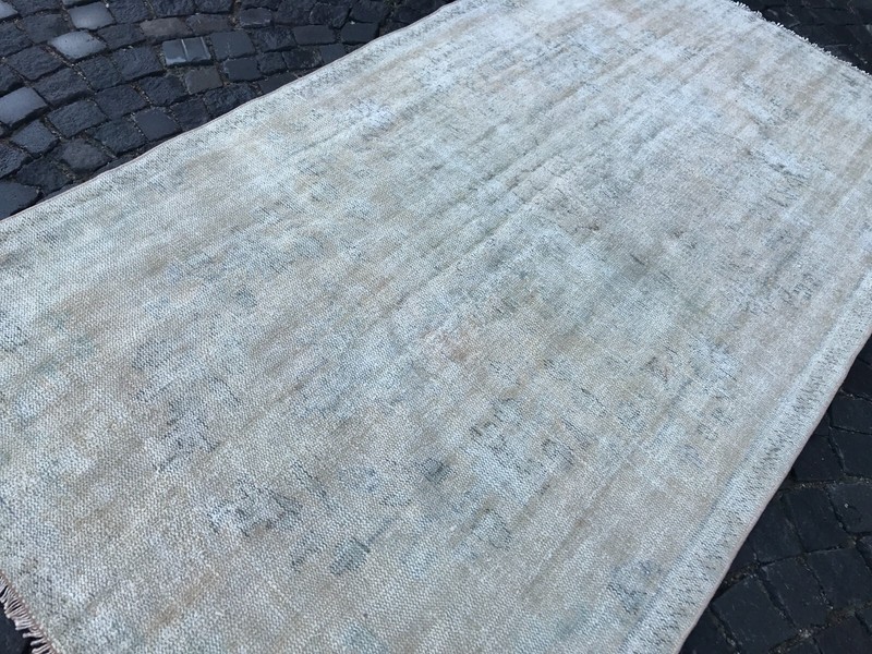 Turkish Antique rug Bohemian Area rug Oushak rug Vintage Rug Handmade Wool rug gallery