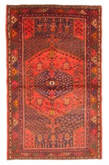 Vintage Traditional Hand-Knotted Area Rug 4’3″ x 6’9″ Oriental Wool Carpet