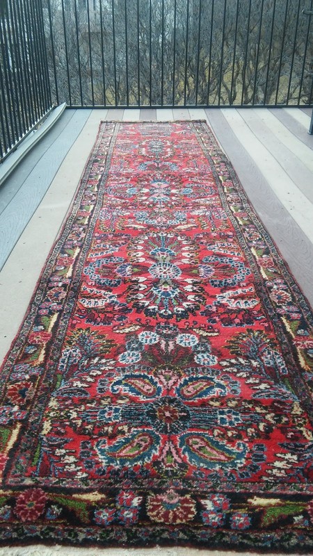 1930'S 100% ALL ORIGINAL FULL PILE PERSSIANE SAROUK LILIHAN ORIENTAL RUNNER RUG gallery