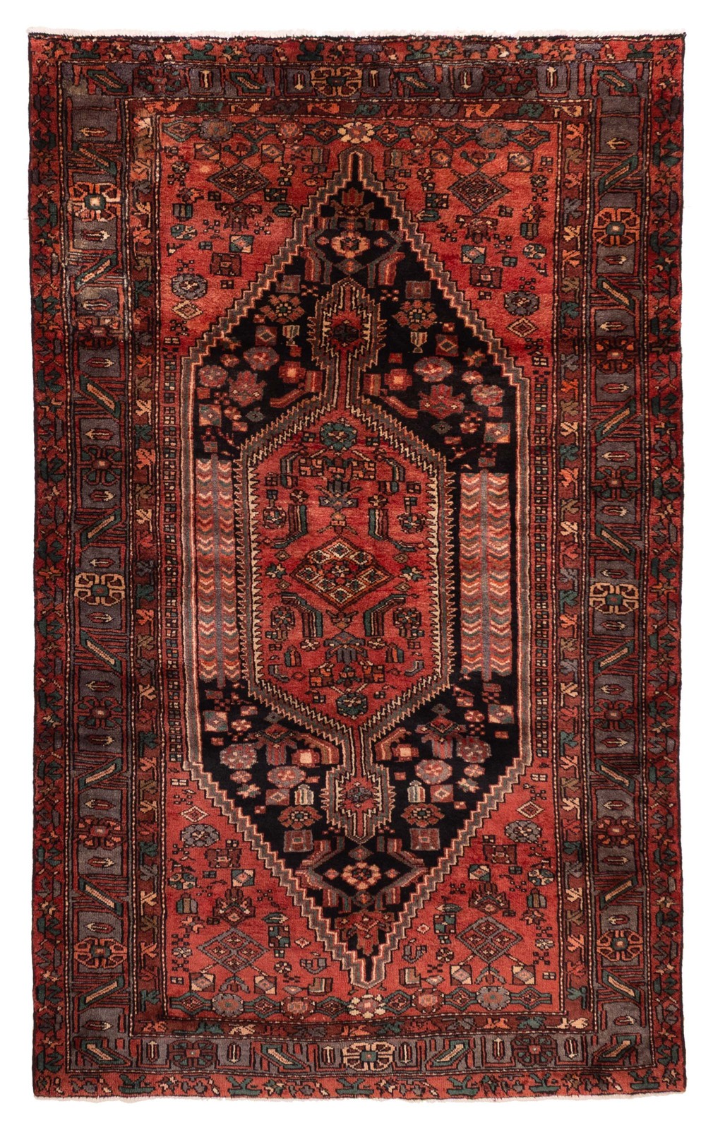 Traditional Vintage Hand-Knotted Carpet 4'11" x 8'0" Wool Area Rug gallery