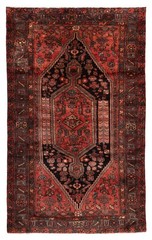 Traditional Vintage Hand-Knotted Carpet 4’11” x 8’0″ Wool Area Rug