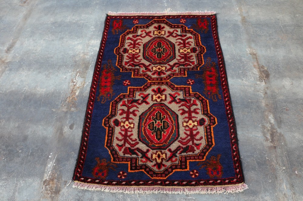 Afghan Handmade Taimani Rug 4'10 x 3'2 ft