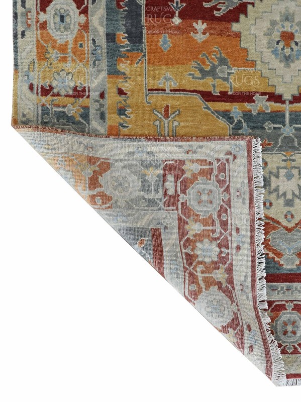 8x10 Orange Hand made Serapi Traditional Area Rugs, Oriental Floor Carpet gallery