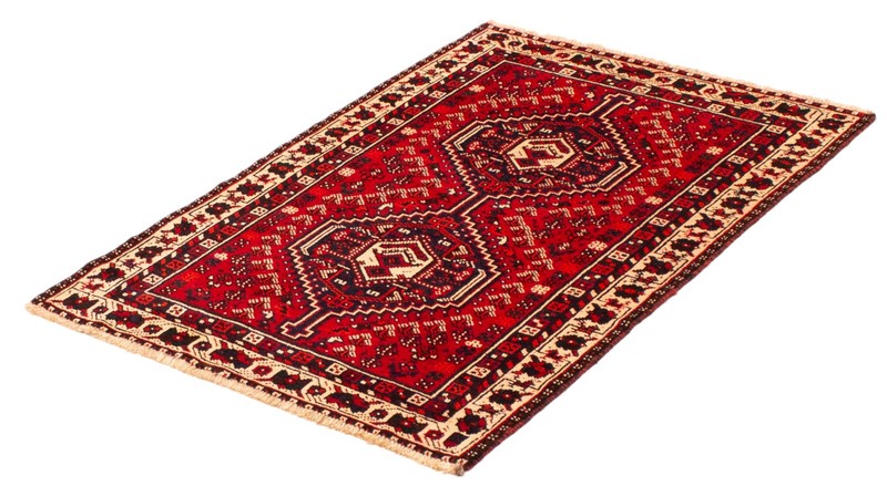 Vintage 3'7" x 5'1" Traditional Hand Knotted Vegetable Dye Wool Area Rug gallery