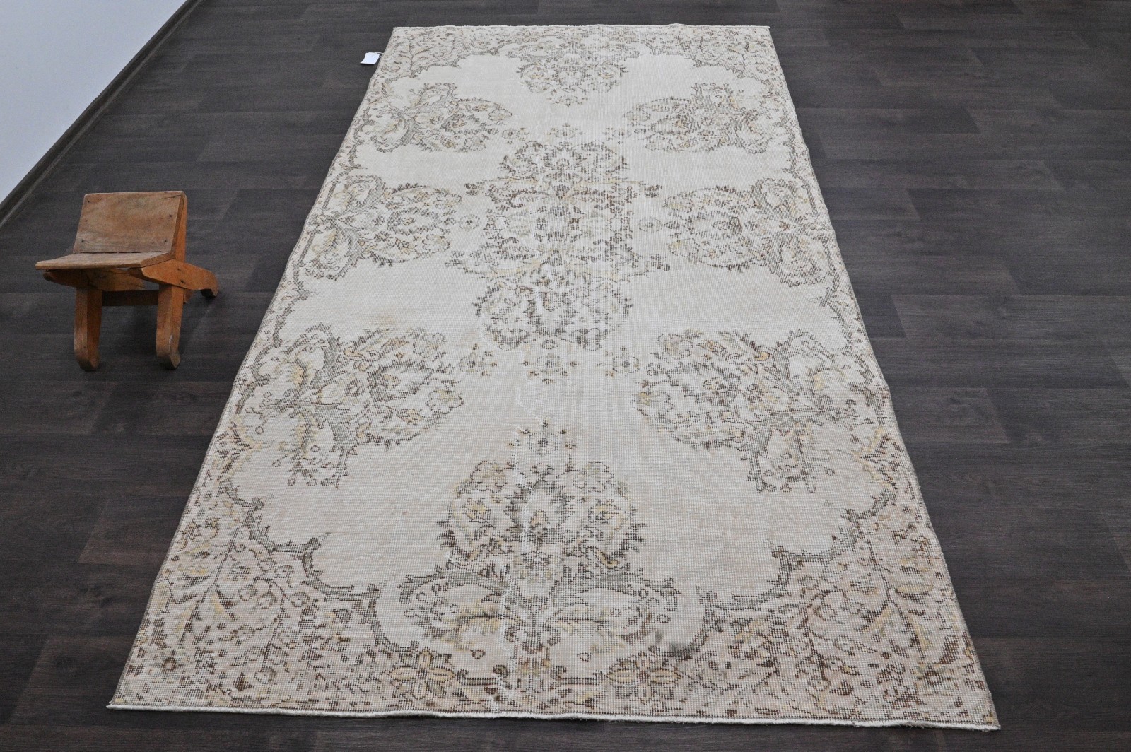 Oushak Turkish Vintage Rug 5x8 Kilim Rug Anatolian Handmade Boho Decor BEIGE gallery