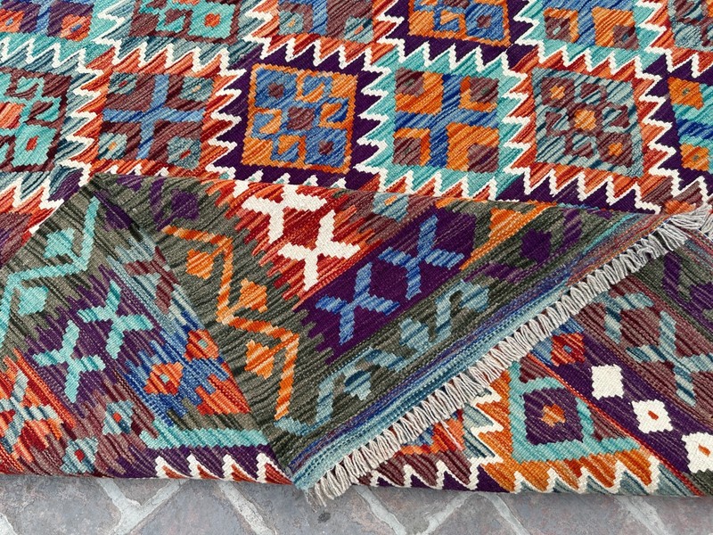 8x11 ft Traditional Handwoven Large Multicolor Modern Oriental Turkish Wool Rug gallery