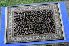 Karastan Rug Original Collection 796 Black Keshan 8.8×12 Super Nice #7321A