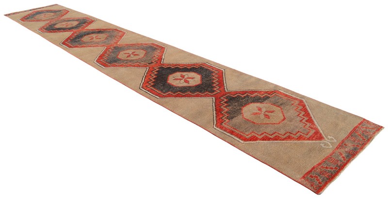3x19 ft Vintage Rug Runner Handmade EXTRA LONG Hallway Runner Wool Turkish Rug gallery