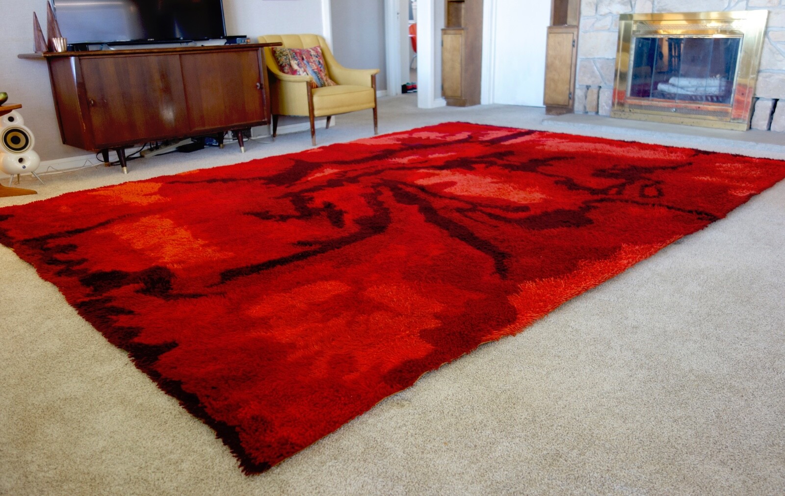 Vintage Mid Century Ege Tæpper Rya Shag Carpet, Large: 8' x 11' / 243 x 335cm gallery