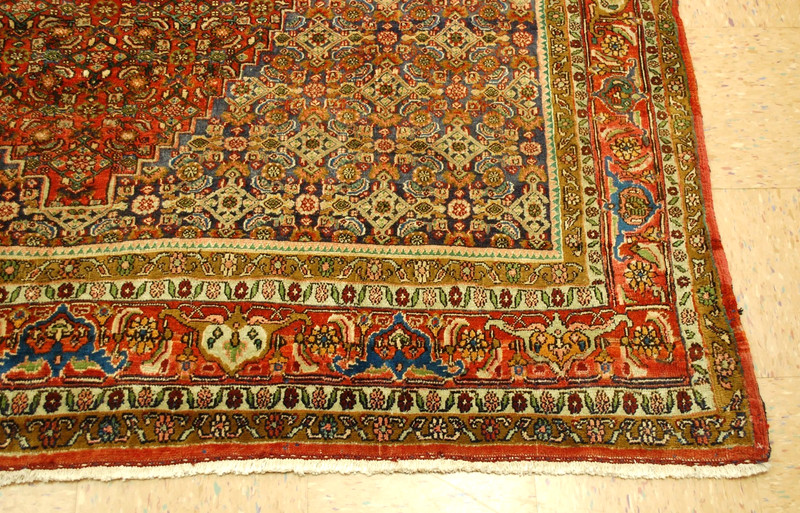 NATURAL WOOL Old Oriental Rugs,Hand Woven,knotted size Approximately 6'8" x 9'5" gallery