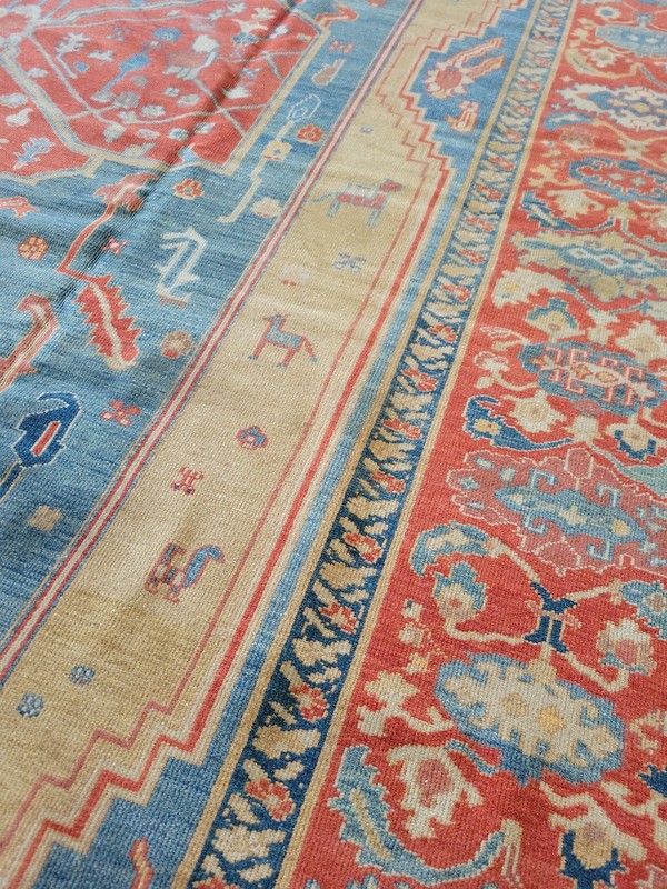 9x16 VEG DYE SERAPI TOP QUALITY TURKISH VINTAGE HERIZ ANTIQUE KAZAK gallery