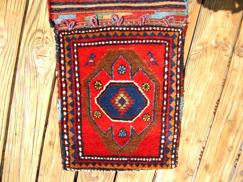 ANTIQUE ARMENIAN DATED 1921 SADDLE BAG FULL PILE EXCEPTIONAL PIECE gallery