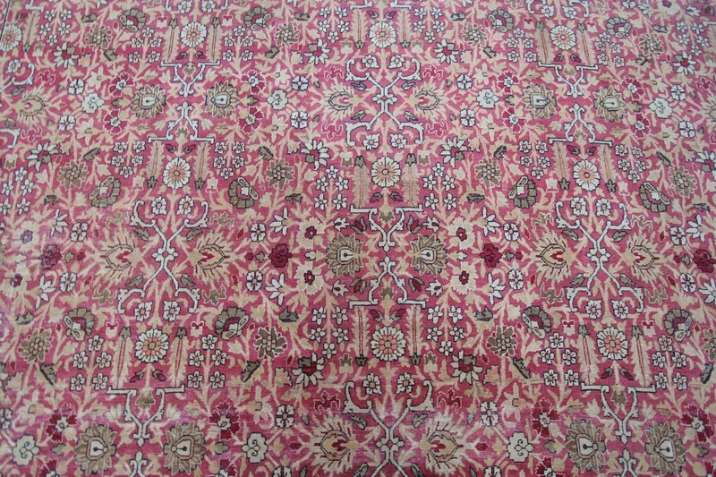 11x17 Antique Turkish Oushak Rug Fine Hereke Carpet Pink 341cm x 519cm c.1870 gallery