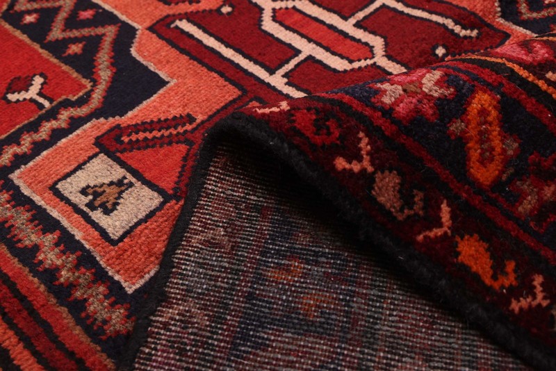 Vintage Hand-knotted Runner Rug 3'6" x 9'11" Traditional Oriental Wool Carpet gallery