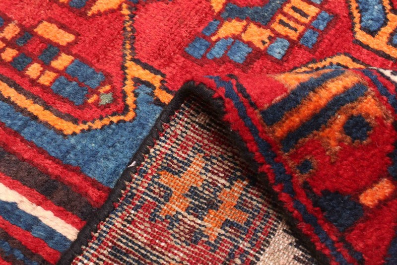 3'5" x 9'4" Vintage Hand-knotted Runner Rug Traditional Oriental Wool Carpet gallery
