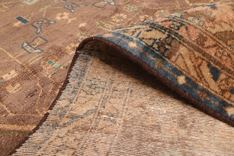 Vintage Hand-knotted Runner Rug 3'4" x 13'0" Traditional Oriental Wool Carpet gallery