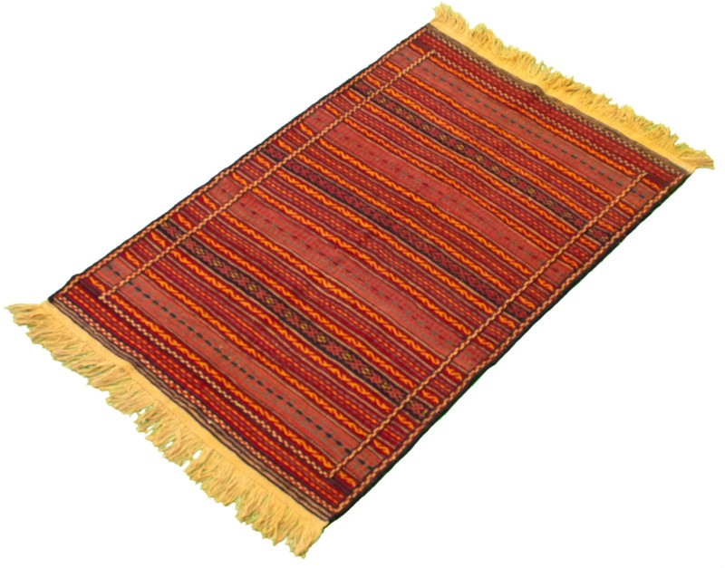 Vintage Hand Woven Area Rug 3'4" x 5'3" Traditional Wool Oriental Carpet gallery