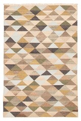 Vintage Hand Woven Area Rug 5’2″ x 8’1″ Traditional Wool Oriental Carpet