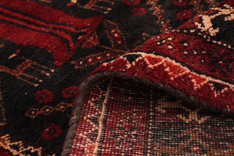 Vintage Traditional Hand-Knotted Area Rug 3'11" x 9'10" Oriental Wool Carpet gallery