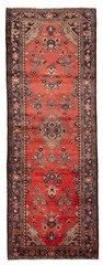 3’7″ x 9’9″ Vintage Hand-knotted Runner Rug Traditional Oriental Wool Carpet