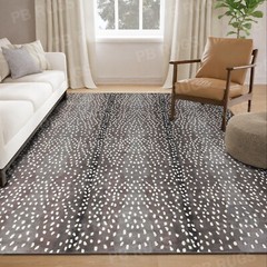 Antelope Chetah Animal Brown Contemporary Handmade Tufted 100% Woolen area rug