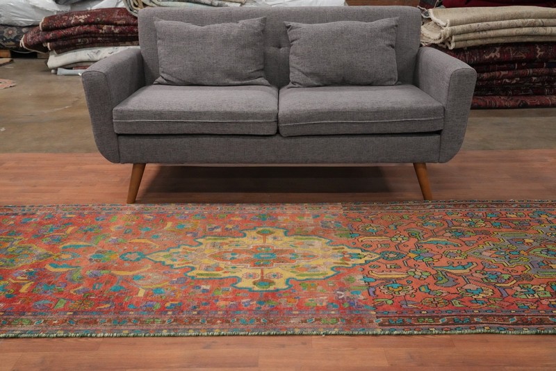 Semi-Antique Wool Hand-knotted Traditional 12 ft Runner Rug Hallway Carpet 3x12 gallery