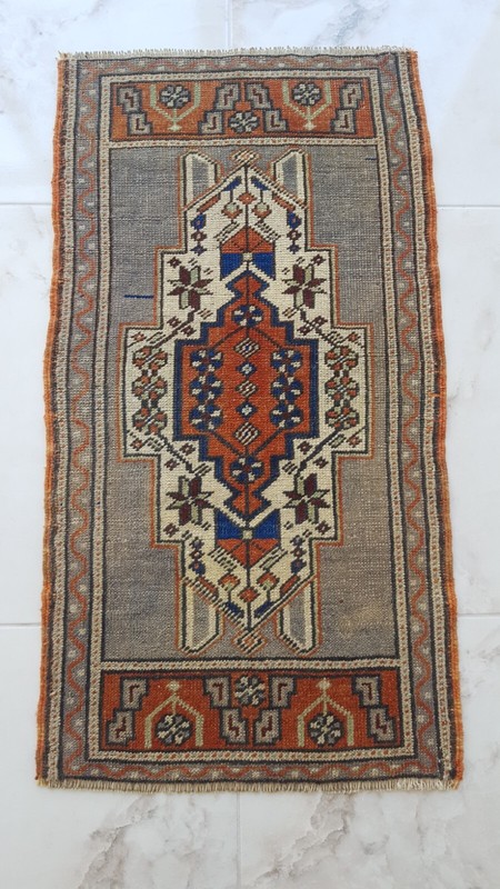 Antique Dowry Village Carpet, Medium Multicolor Rug, Handmade Decoration Rug A b gallery