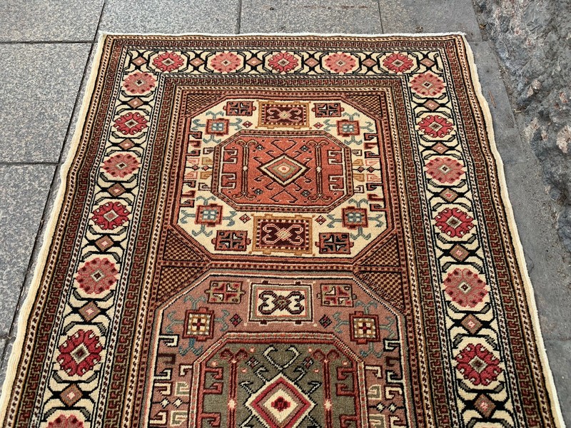 3'4'' x 6'4'' Vintage Natural Rug Village Rug Handmade Rug.SKU:K344 gallery