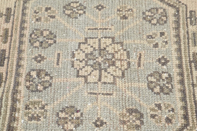 Turkish Rug Runner Hand-Knotted Carpet Vintage Runner Rug Oushak Rug 3x11 ft,410 gallery