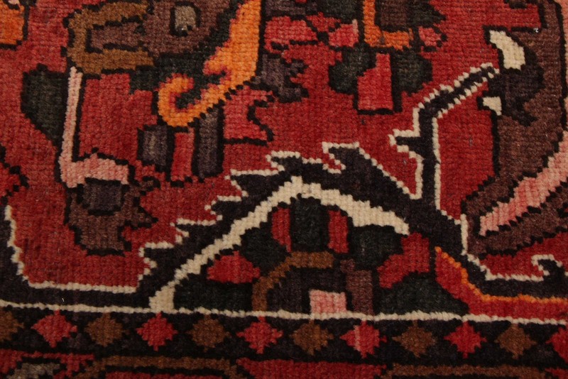 Vintage 6'10" x 10'8" Traditional Hand Knotted Vegetable Dye Wool Area Rug gallery