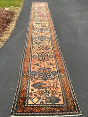 ANTIQUE A SAROUK LILLIAN RUNNER 2’7″x19’2″ FT CIR 1900