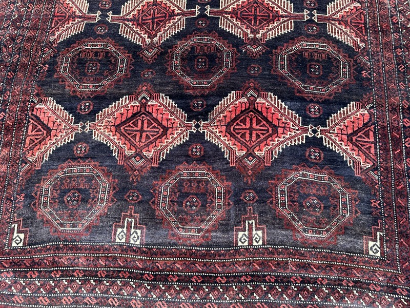 COLLECTORS' ITEM Semi Antique Beautiful Natural Vegetable Dye Sarouq Maldari Rug gallery