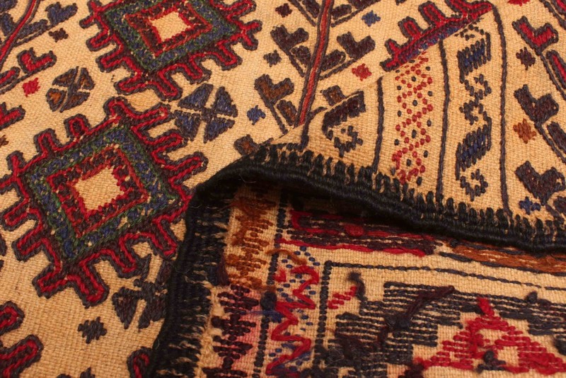 Vintage Hand Woven Area Rug 4'5" x 6'4" Traditional Wool Oriental Carpet gallery