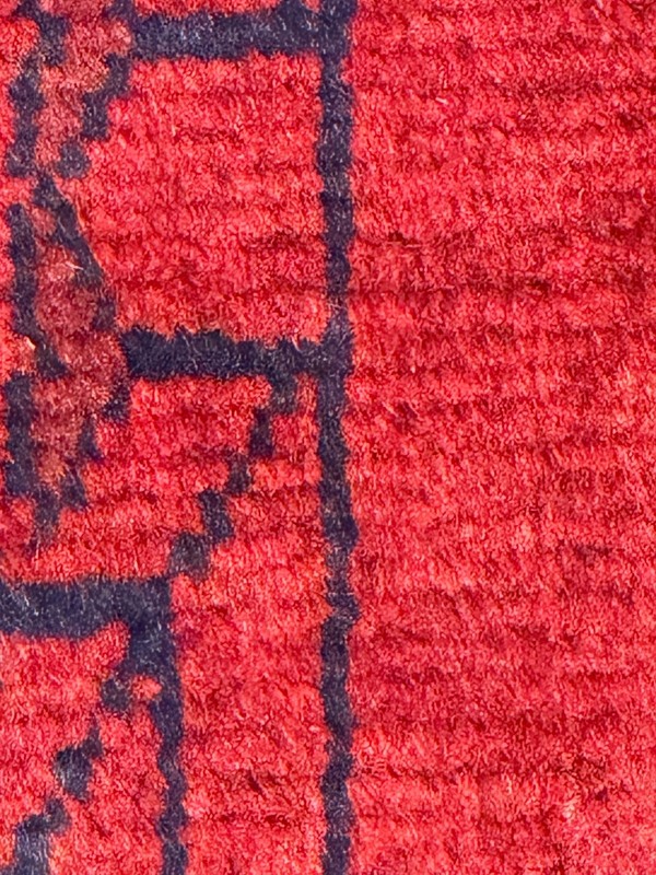Handmade Wool Area Rug, 4x6 , Red & Blue Rug, Oriental Rug gallery