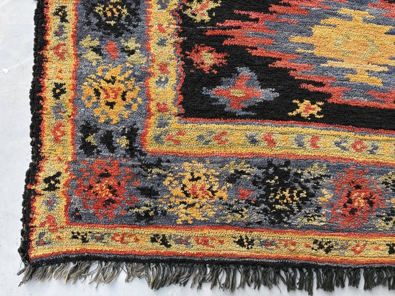 Antique Kazak Style Rug 4x6 Handmade Wool Caucasian Tribal Geometric Rug Carpet gallery