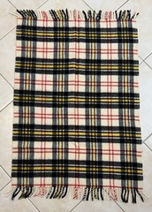 VTG Fola Rug Will 36×46 Multicolor Tartan Plaid Dress Macpherson Cottage
