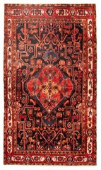 Vintage Traditional Hand-Knotted Area Rug 5’3″ x 9’2″ Oriental Wool Carpet