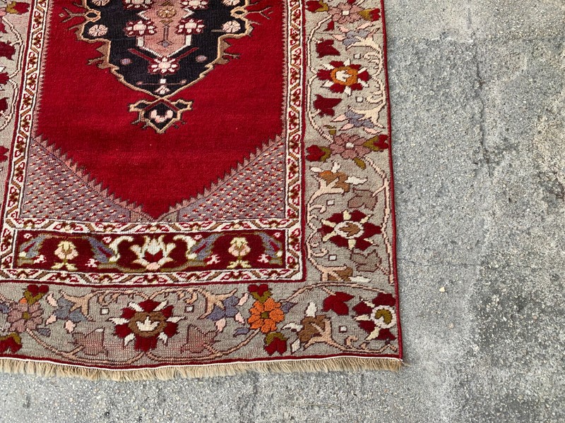 3'2'' x 5'1'' Vintage Natural Rug Village Rug Handmade Carpet.SKU:KR1120 gallery
