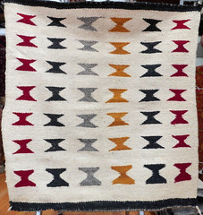 2’7″ x 2’9″ Vintage Navajo Wool Hand Woven South West Rug