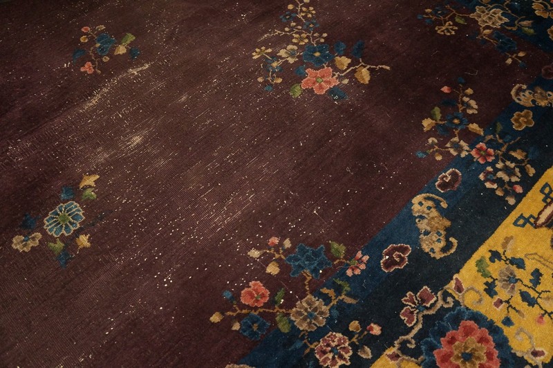 15X25 Antique Chinese Art Deco Wool Area Rug 1920 gallery