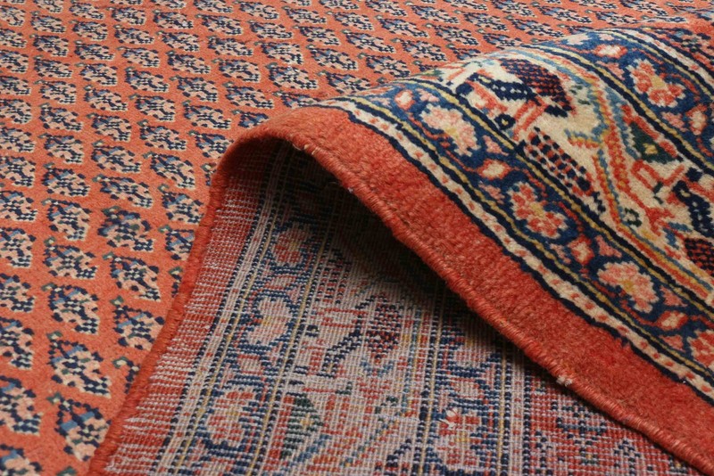 3'5" x 10'2" Vintage Hand-knotted Runner Rug Traditional Oriental Wool Carpet gallery