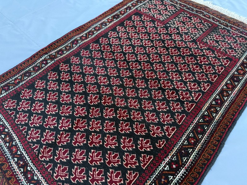 Fine Hand Knotted Afghan Prayer Rug 3x5 ft Antique Persian Style Tribal Carpet gallery