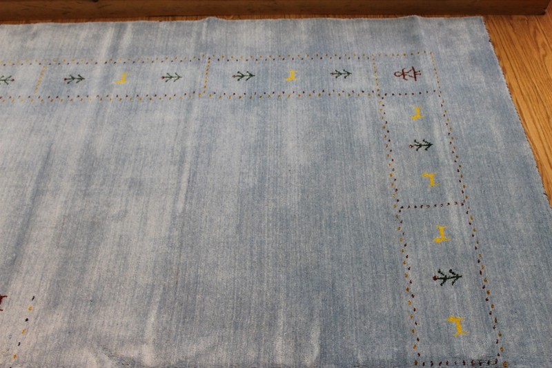 8X10 ft. Blue Color Gabbeh Design Made out of NATURAL WOOL 8' X 10' AREA RUG gallery